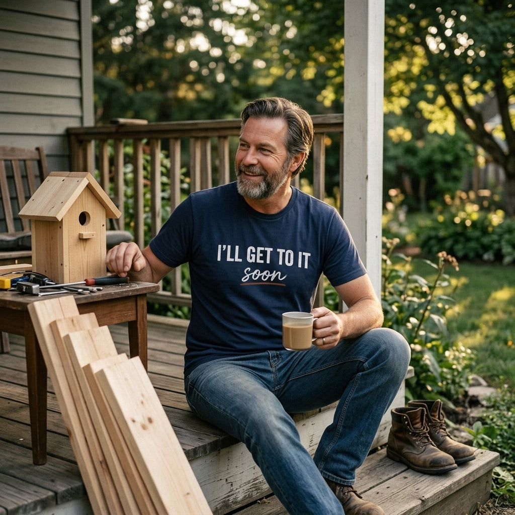 Great gift for husbands with a long list of unfinished home projects and dads who operate on their own clock.