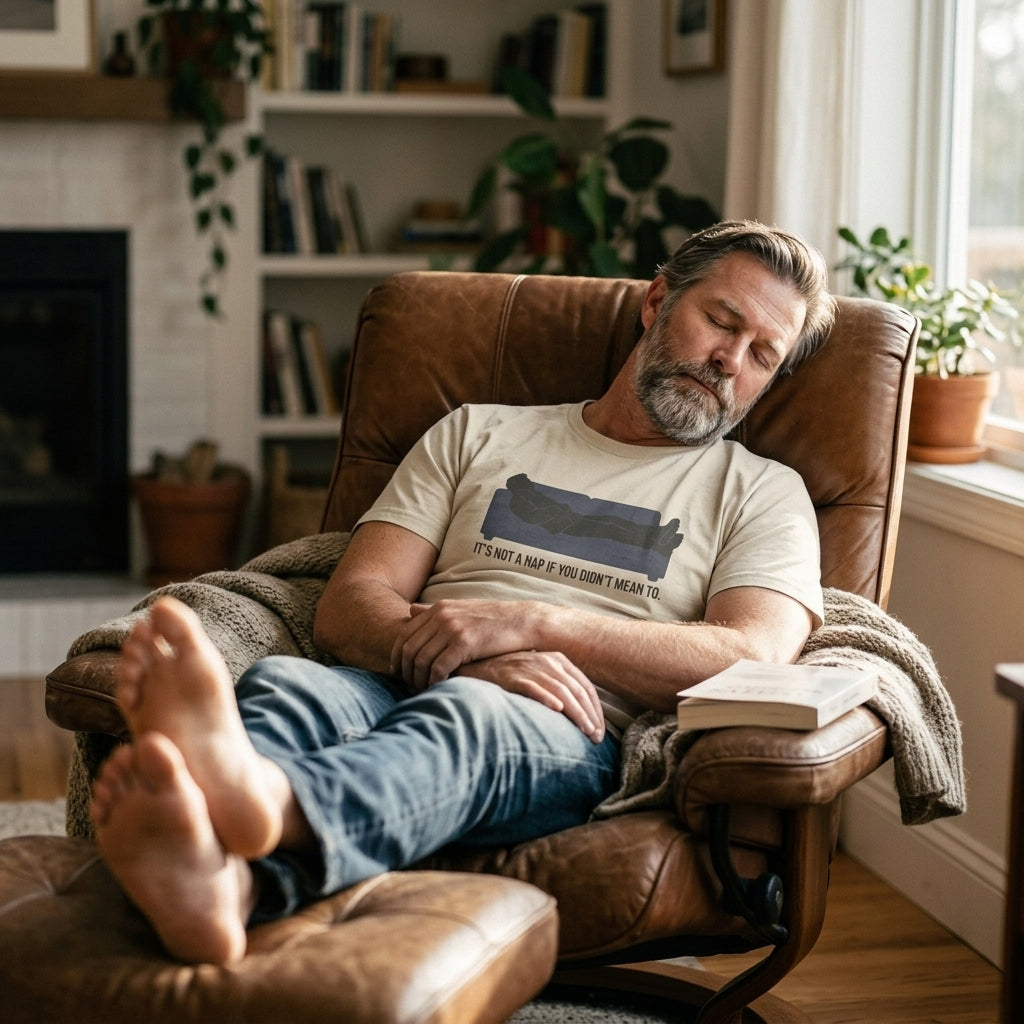 Great gift for dads who accidentally fall asleep on the couch before the game even starts.