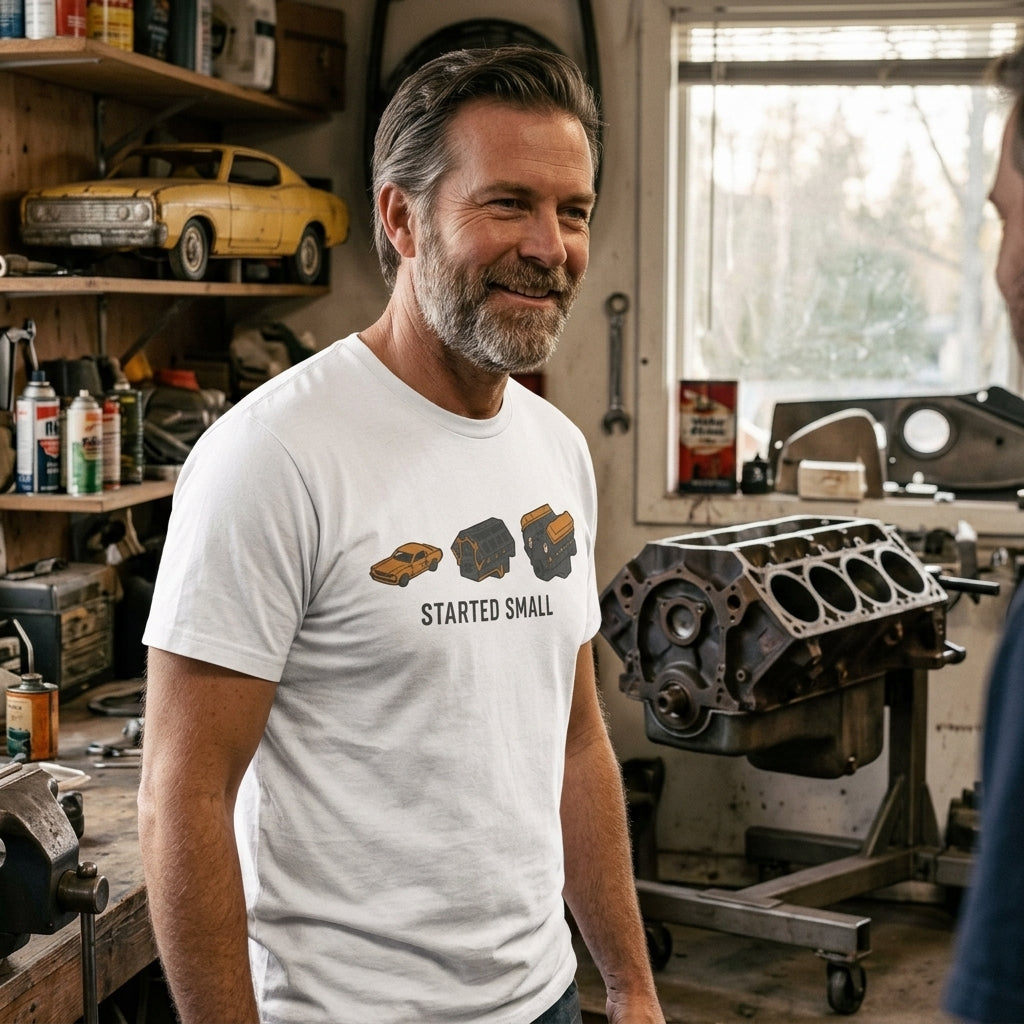 Great gift for car guys, engine builders, and dads whose obsession has been running since they could reach the toy shelf.
