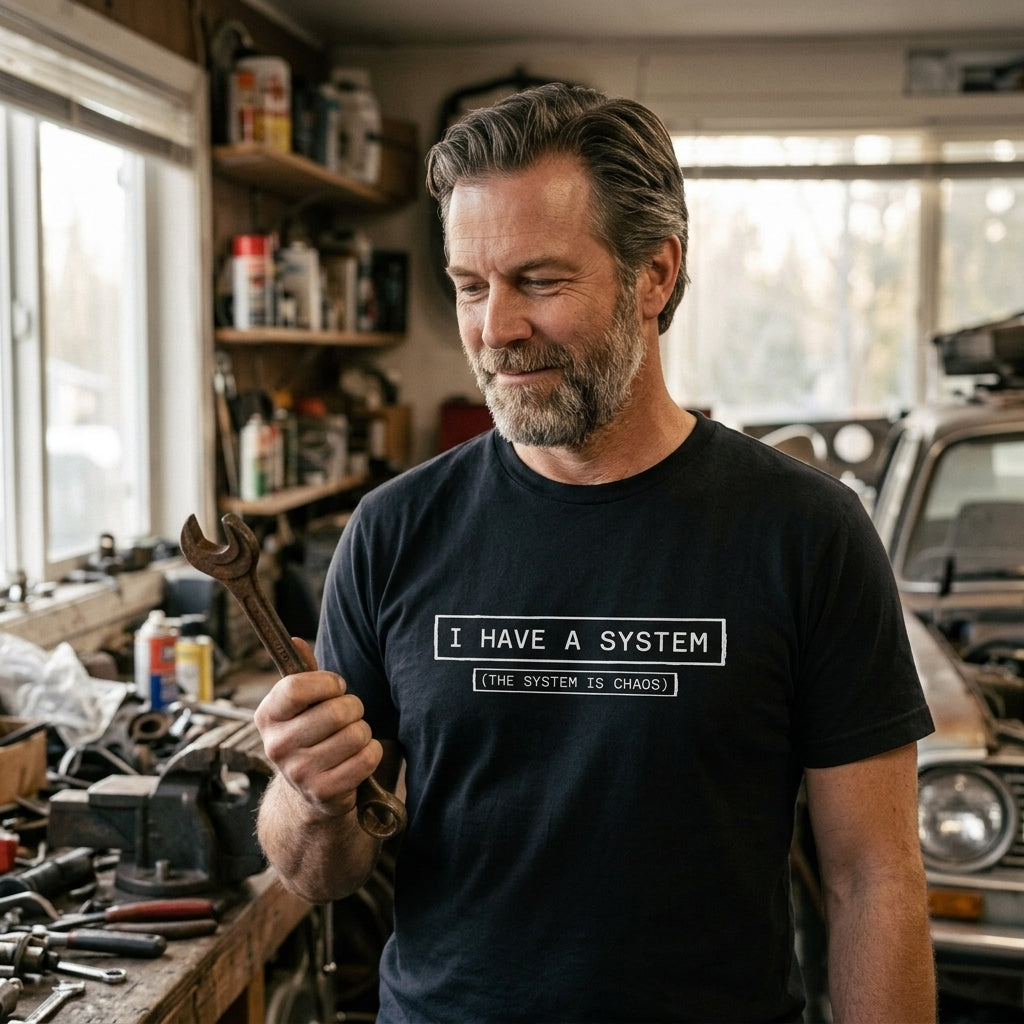 Great gift for dads with messy garages, handymen who work in clutter, and anyone who calls a pile a filing system.