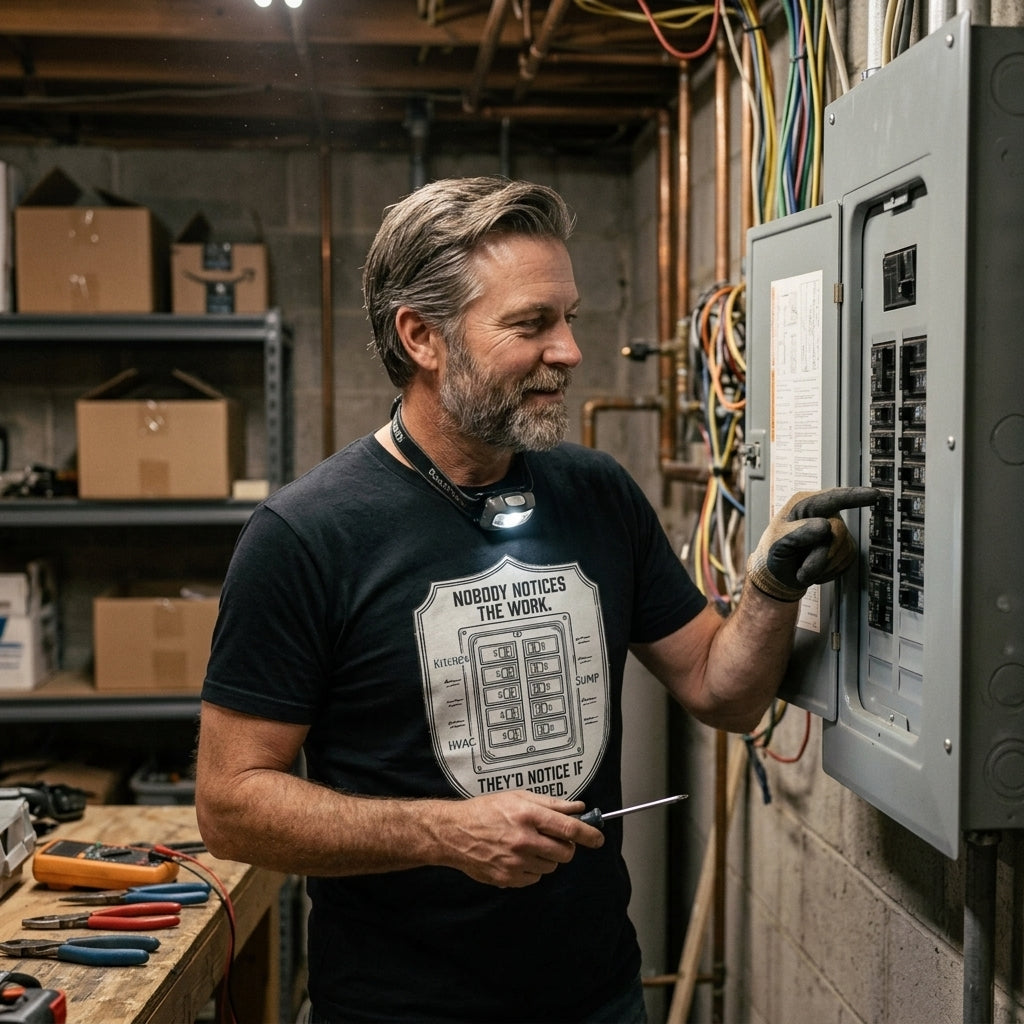Great gift for the household handyman who keeps the infrastructure running without any recognition.