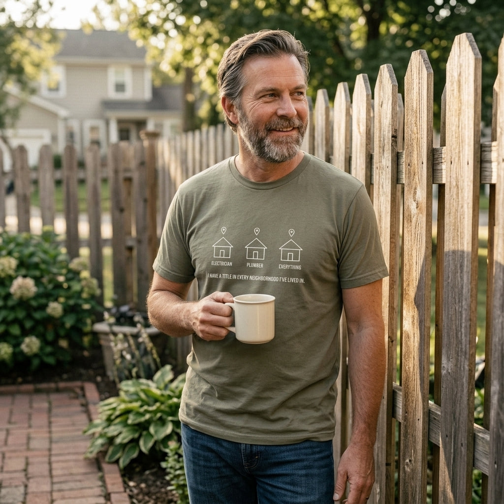 Great gift for dads who are well-known on the block for their projects, their rules, or their lawn.