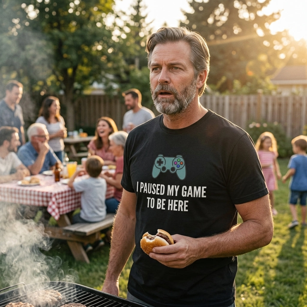 Great gift for gamer dads who trade their controller for social obligations.
