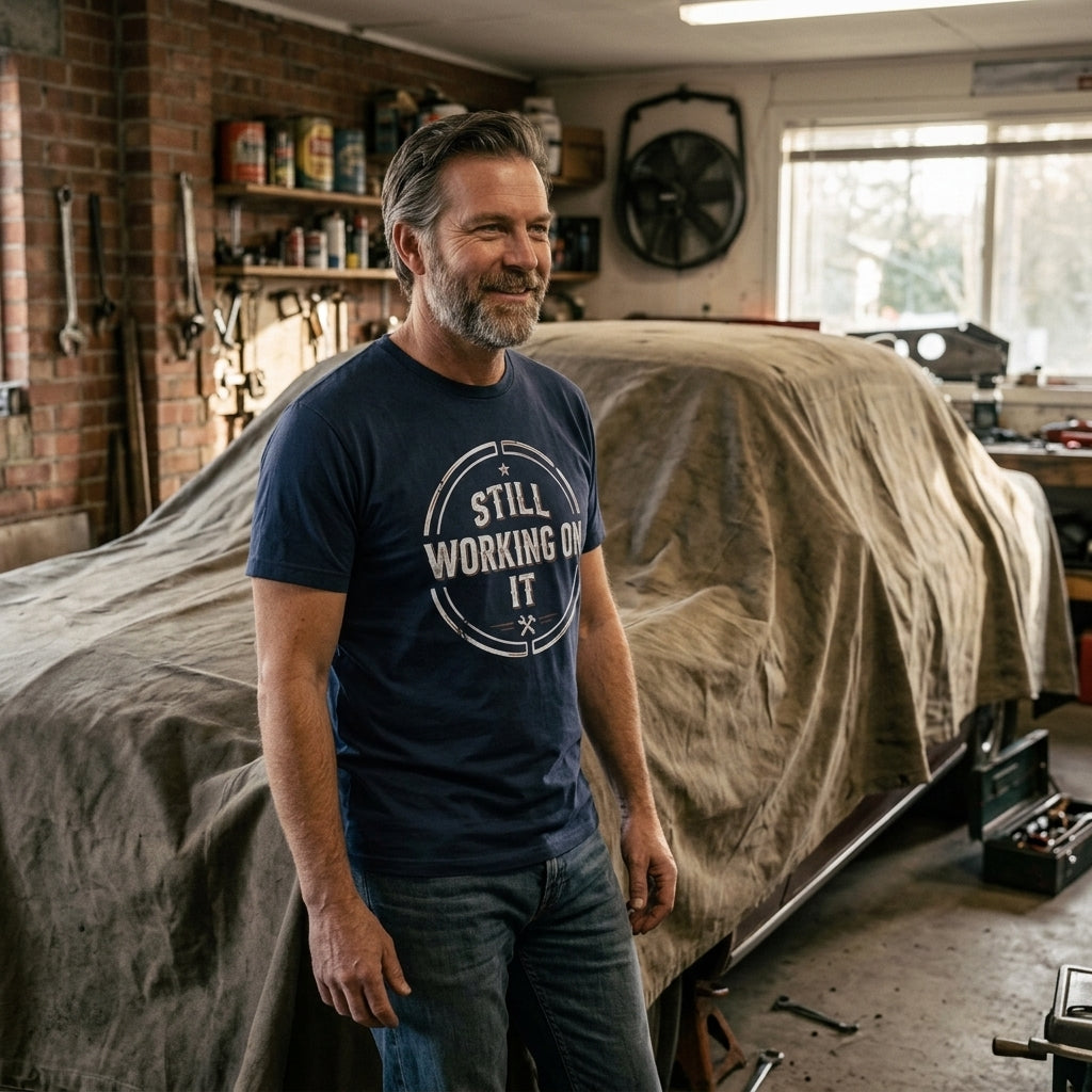 Great gift for handymen, dads with project cars, and anyone who measures progress in years instead of hours.