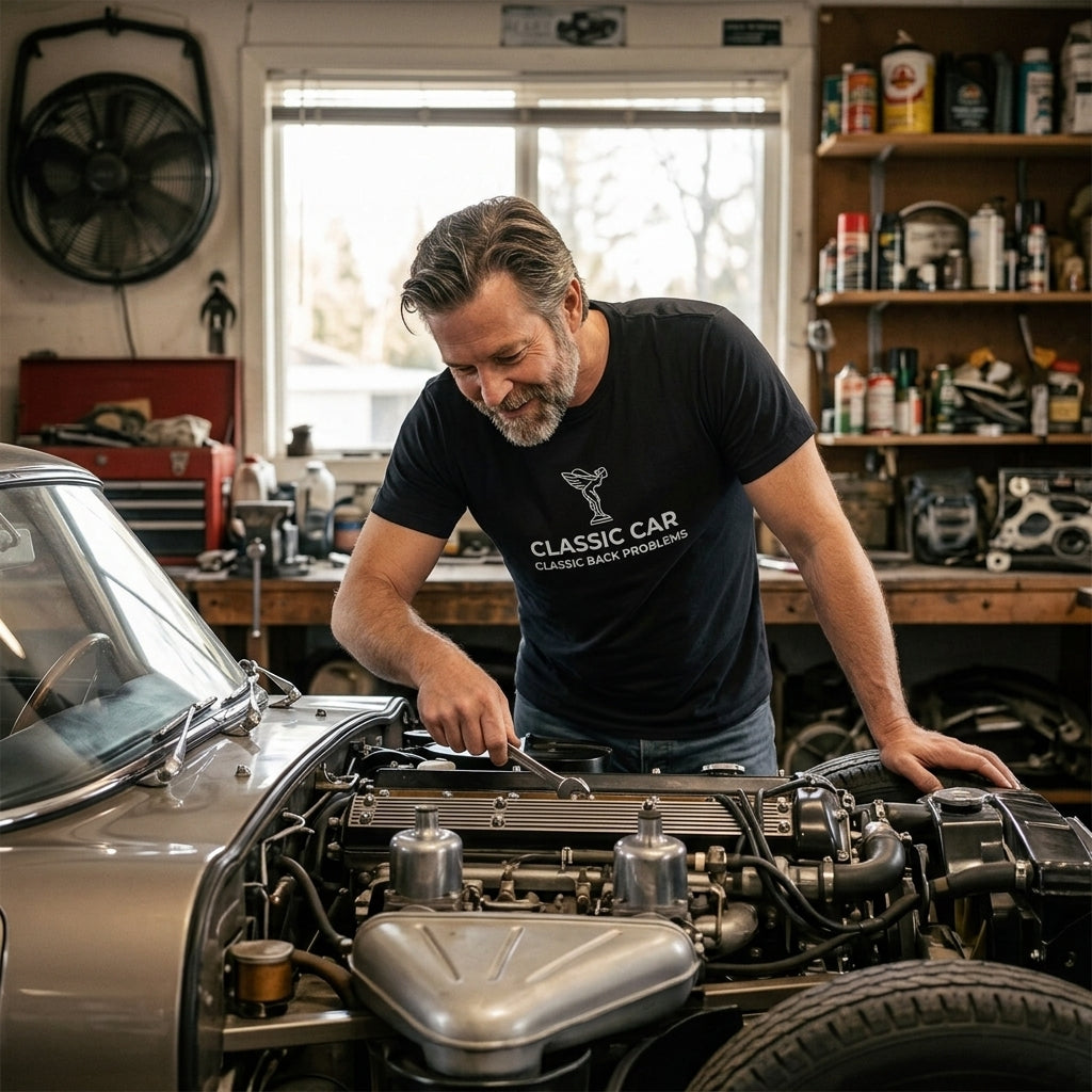 Great gift for vintage car enthusiasts, garage dads, and anyone whose hobby requires a heating pad.