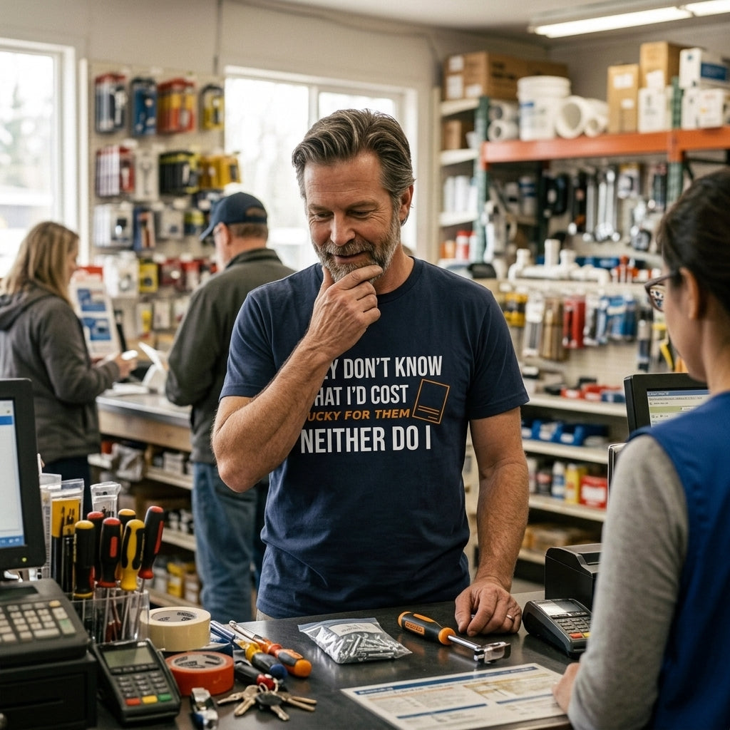 Great gift for the family handyman, DIY dads, and guys who hide the hardware store receipts.