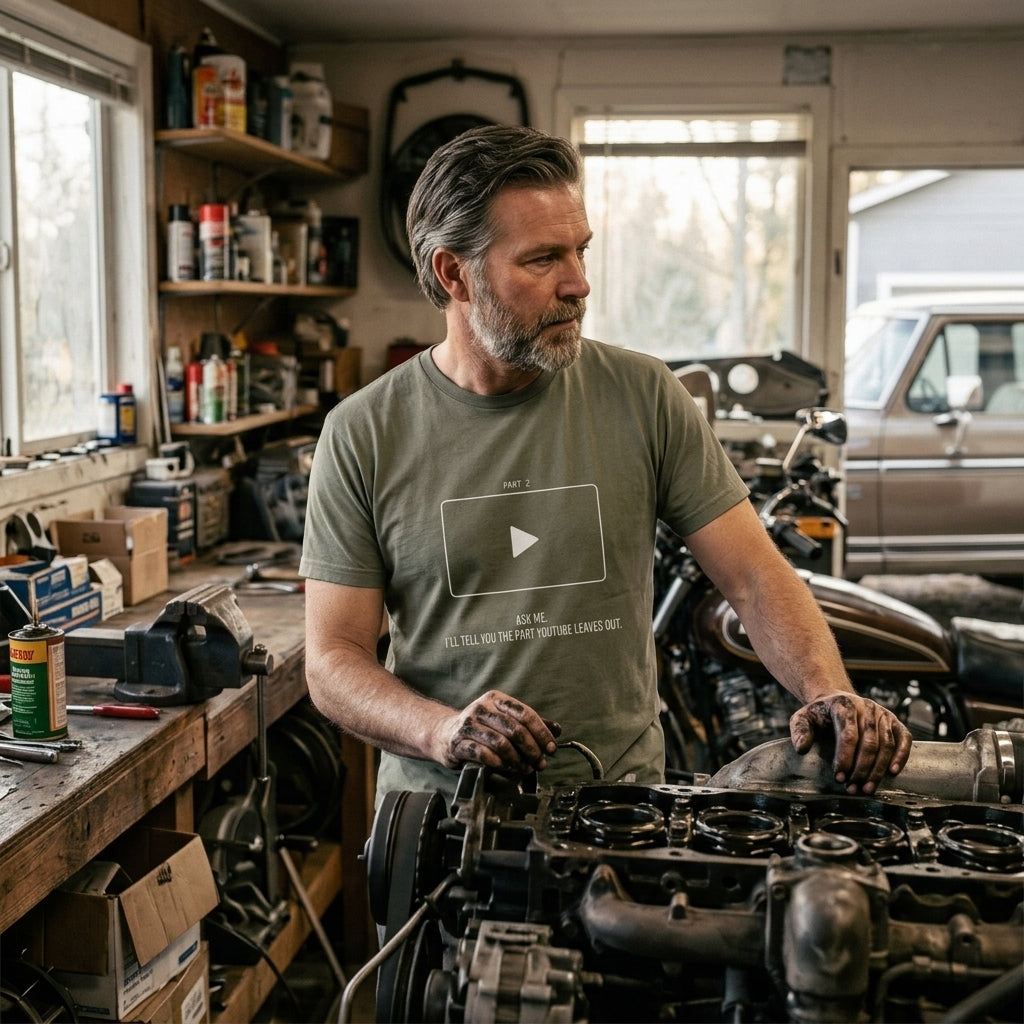Great gift for handymen, DIY dads, and guys who spend their weekends in the garage fixing what the internet couldn't.