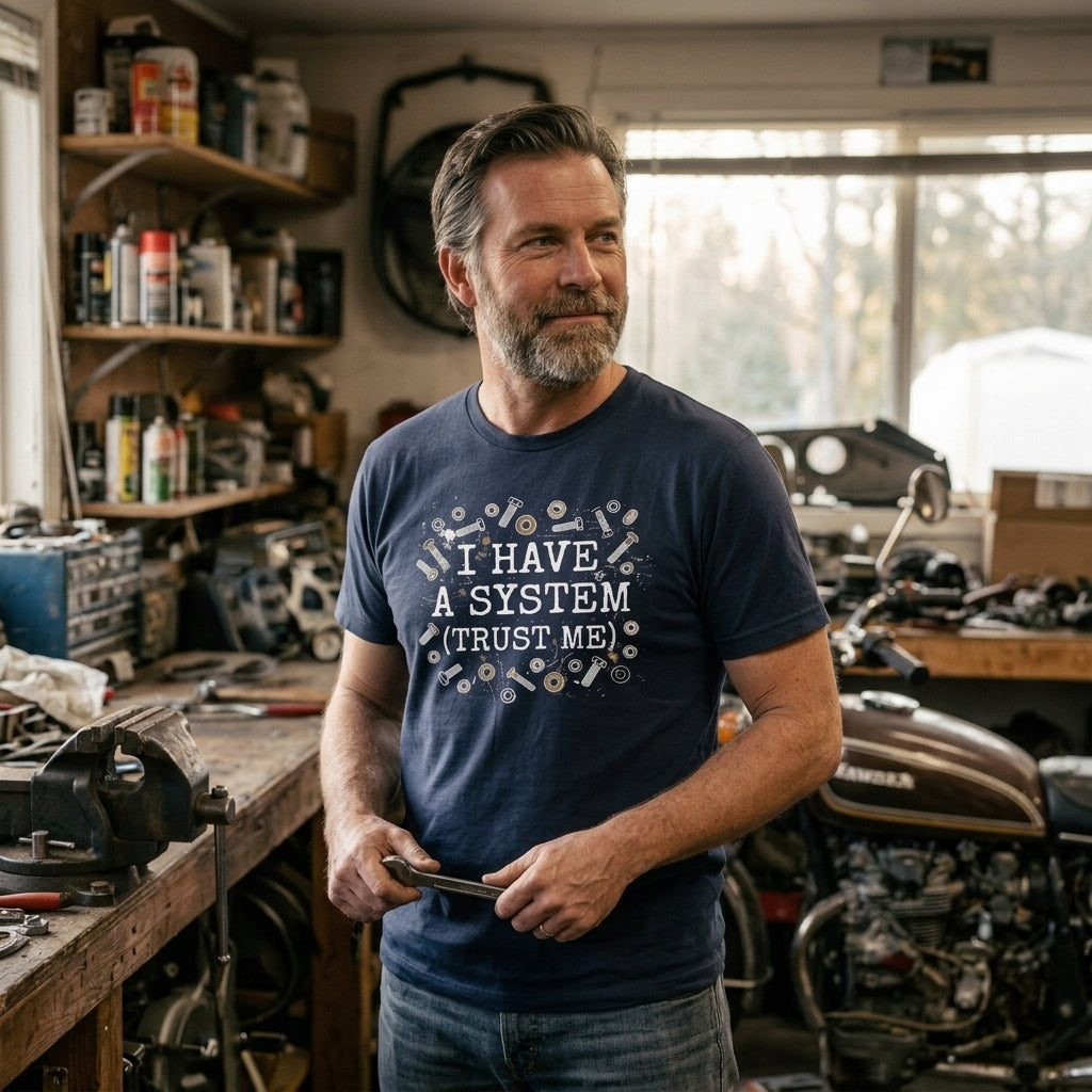 Great gift for dads with messy garages, handymen who work in clutter, and anyone who calls a pile a filing system.