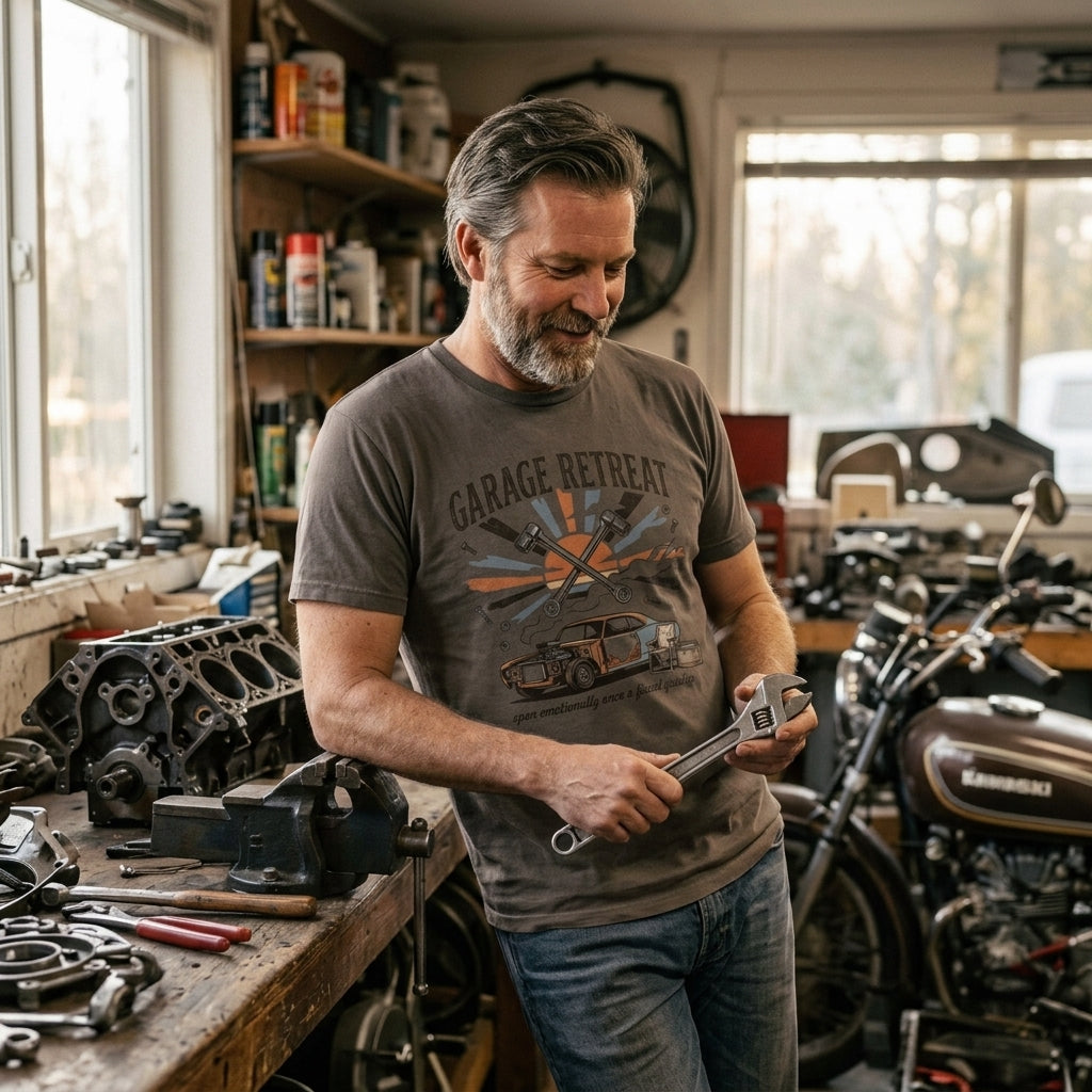 Great gift for husbands who disappear into the workshop and dads who find peace in a socket set.