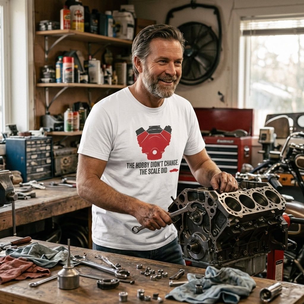 Great gift for engine guys, classic car builders, and any dad whose version of a hobby has always involved taking something apart and putting it back together.