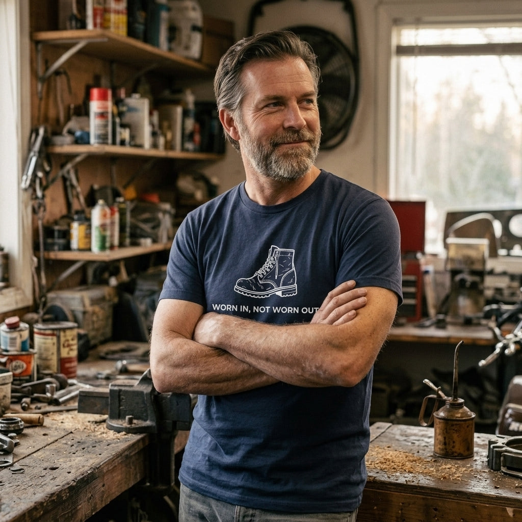 Great gift for blue-collar dads, grandpas, and men who refuse to throw away a good pair of boots.