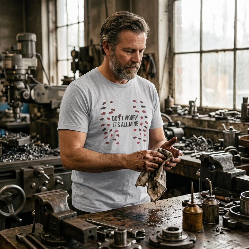 Great gift for handymen, DIY dads, and guys who consider a shop rag a medical supply.