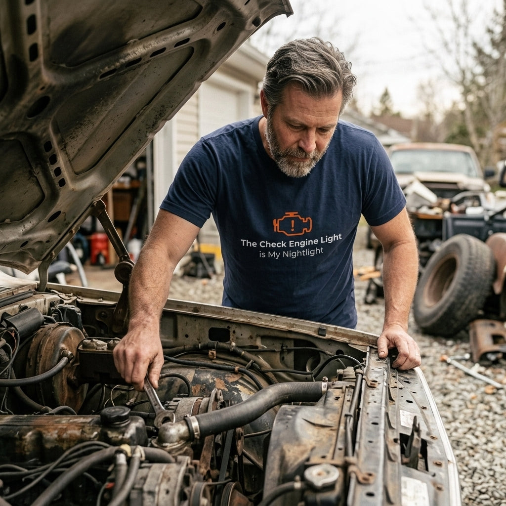 Great gift for home mechanics, dads who drive their trucks into the ground, and anyone who treats dashboard warnings as suggestions.