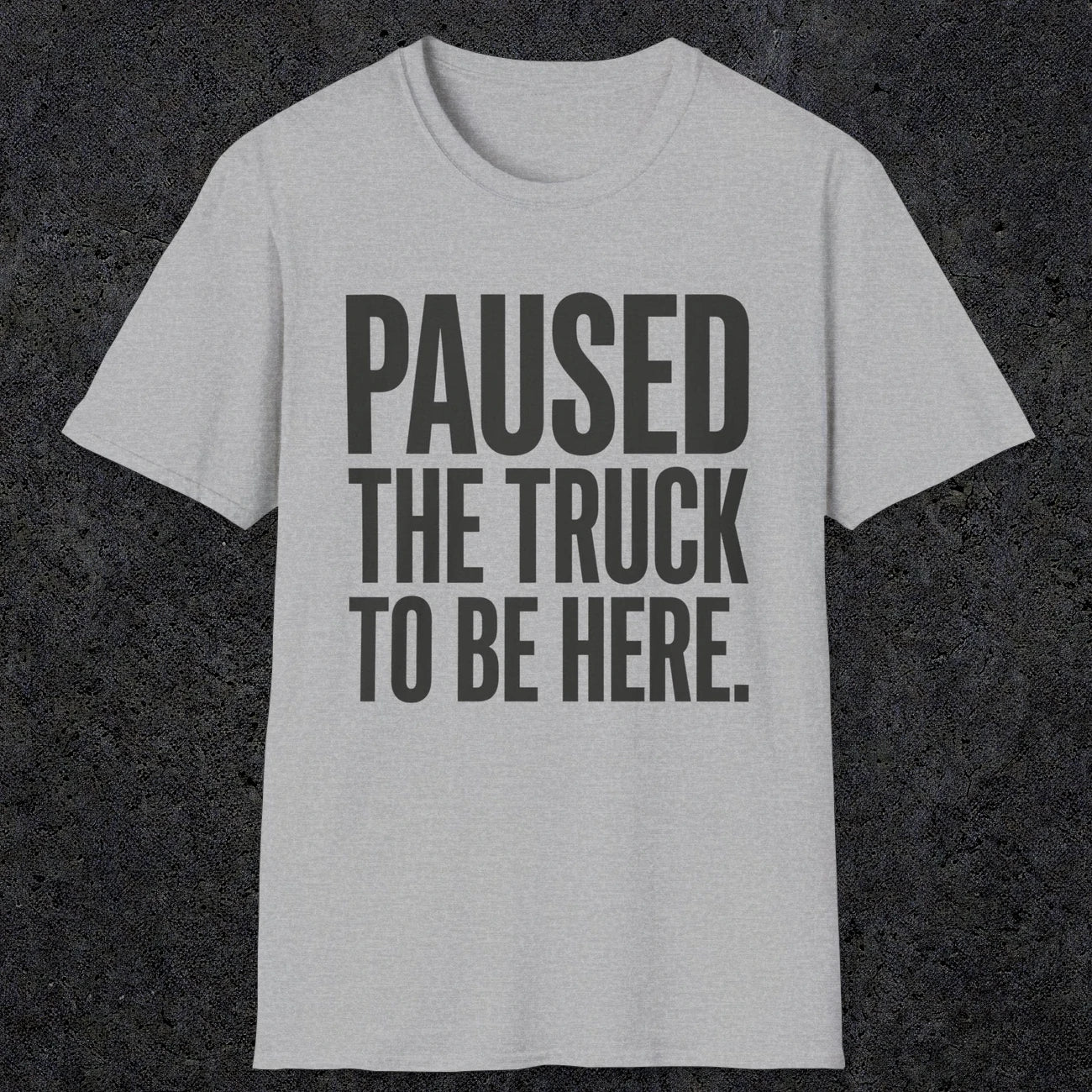 0343 Paused The Truck To Be Here | Funny Dad T-Shirt | RustyDad
