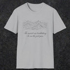 0105 The summit was breathtaking, so was the joint pain | Funny Dad T-Shirt | RustyDad