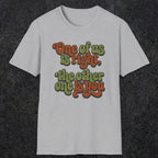 0434 One Of Us Is Right. The Other One Is You | Funny Dad T-Shirt | RustyDad
