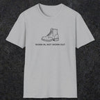 072 Worn in, not worn out | Funny Dad T-Shirt | RustyDad