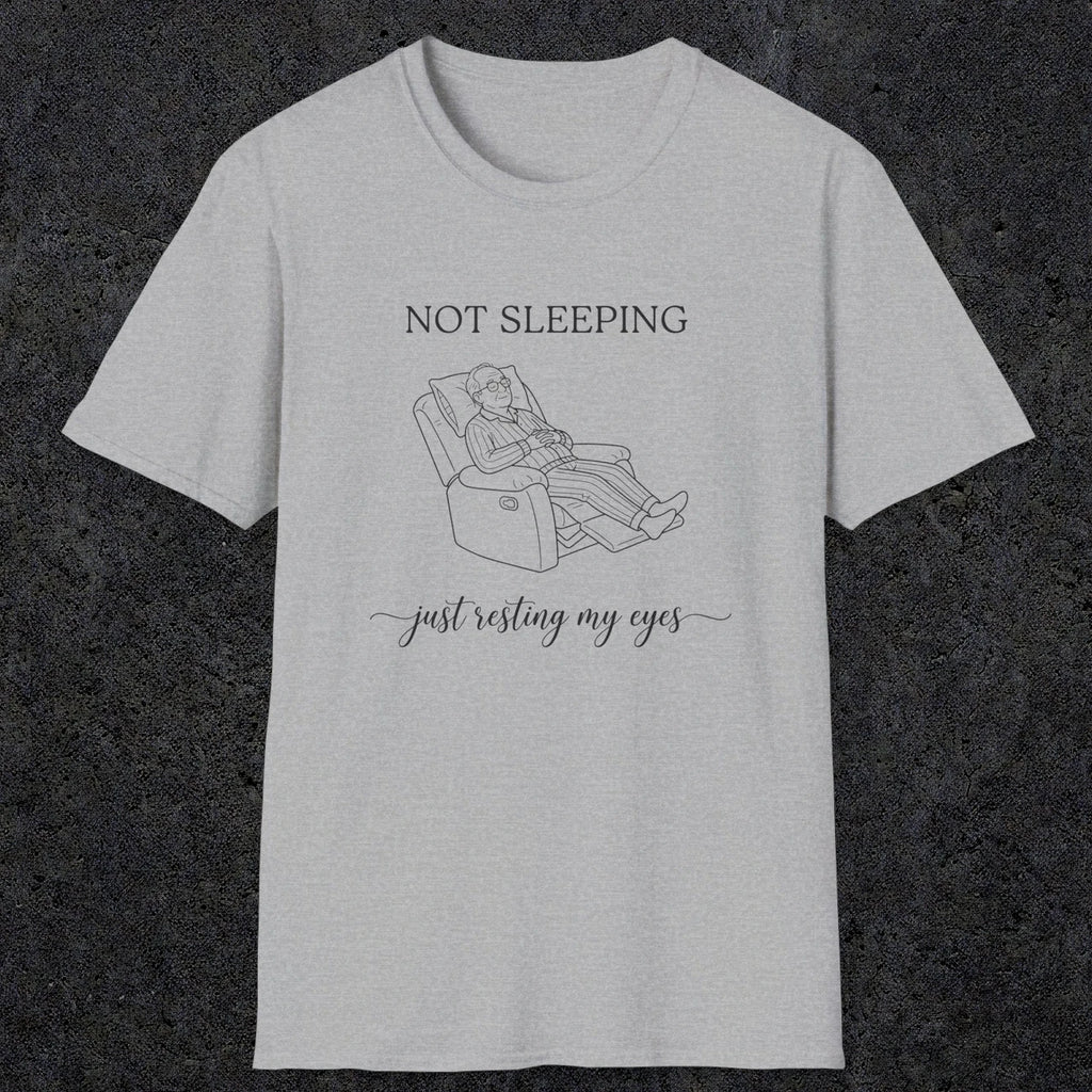 0073 Not sleeping just resting my eyes | Funny Dad T-Shirt | RustyDad