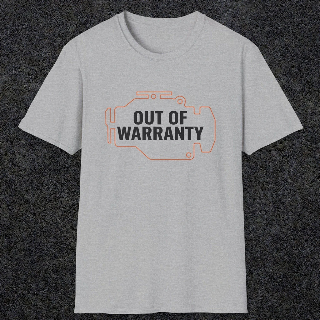 0083 Out of warranty | Funny Dad T-Shirt | RustyDad
