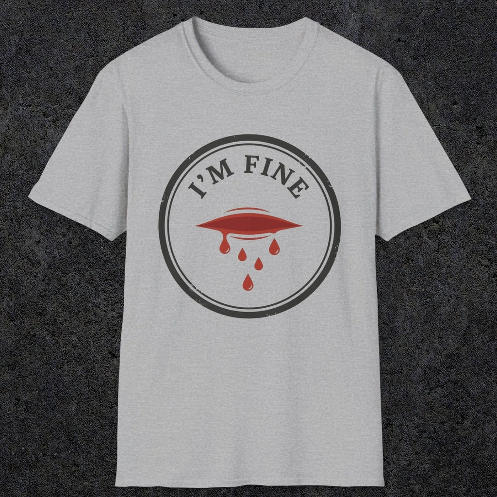 0484 I'M Fine | Funny Dad T-Shirt | RustyDad