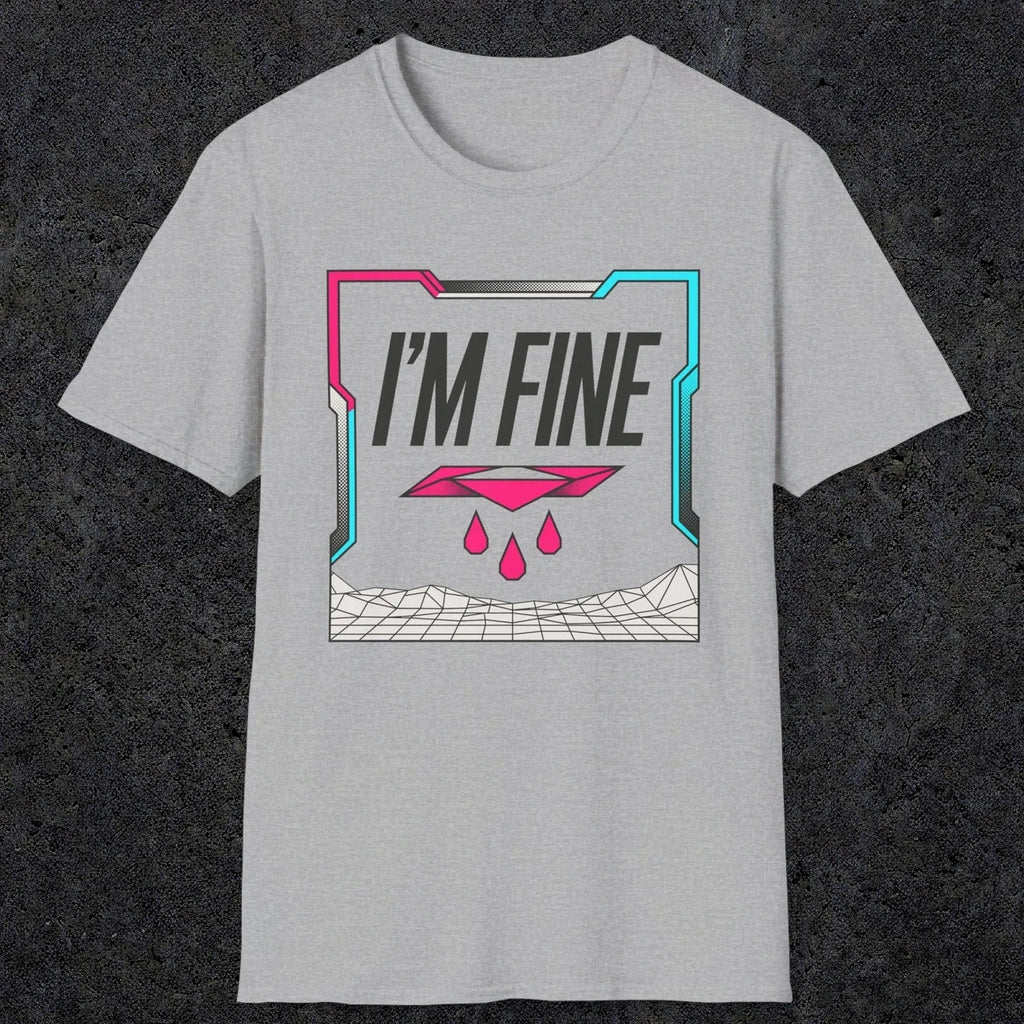 0488 I'M Fine | Funny Dad T-Shirt | RustyDad