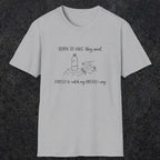 0111 Born to hike they said, forced to catch my breath i say | Funny Dad T-Shirt | RustyDad