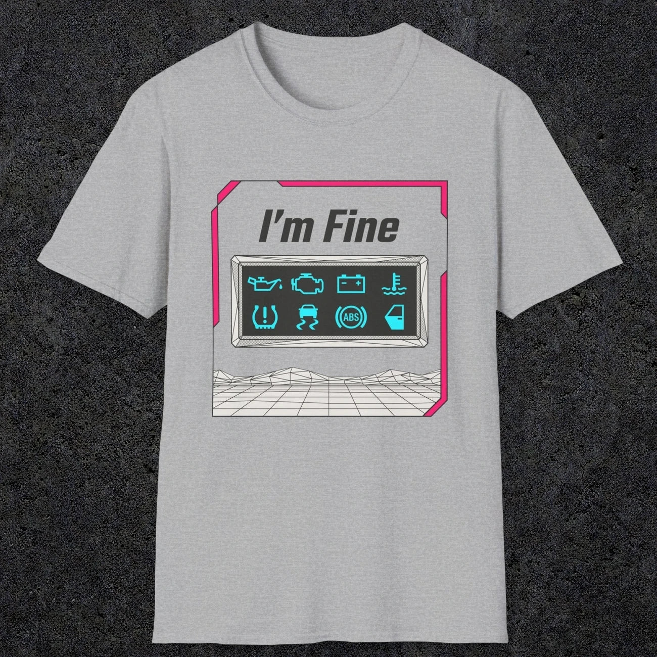 0494 I'M Fine | Funny Dad T-Shirt | RustyDad