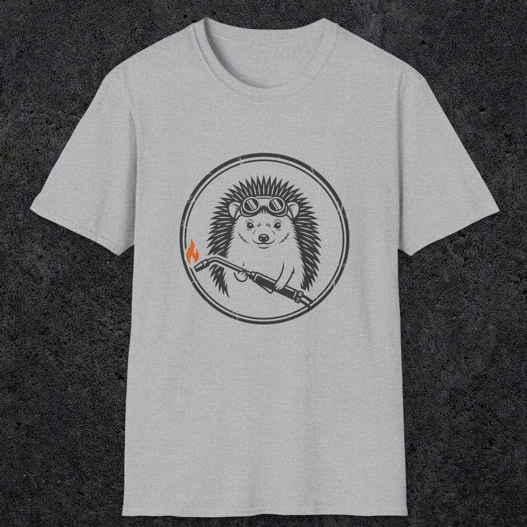 0630 Hedgehog Welder | Funny Dad T-Shirt | RustyDad
