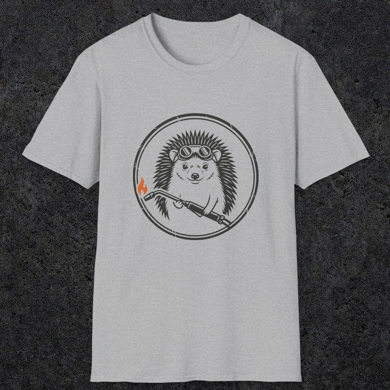 0630 Hedgehog Welder | Funny Dad T-Shirt | RustyDad