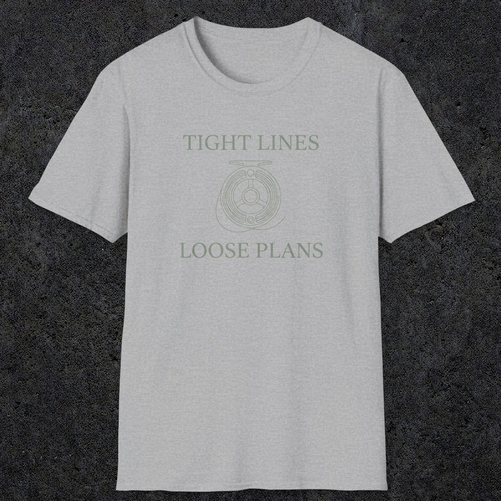 0060 Tight lines loose plans | Funny Dad T-Shirt | RustyDad
