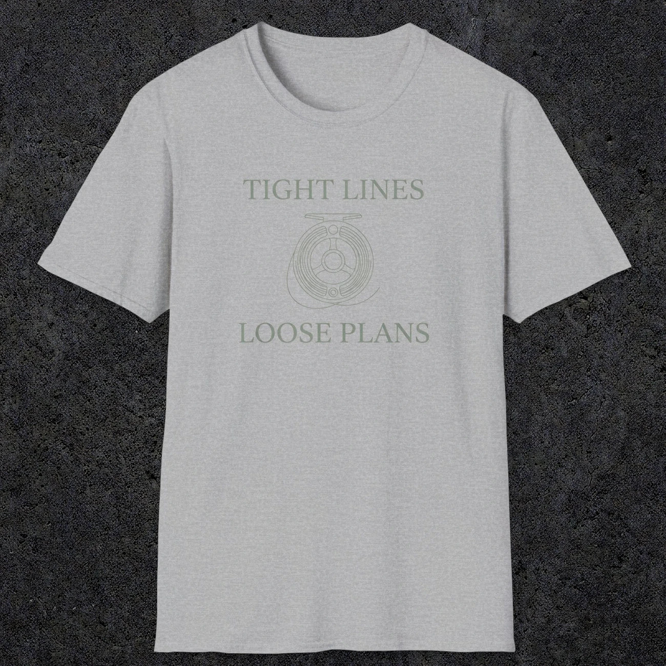 0060 Tight lines loose plans | Funny Dad T-Shirt | RustyDad