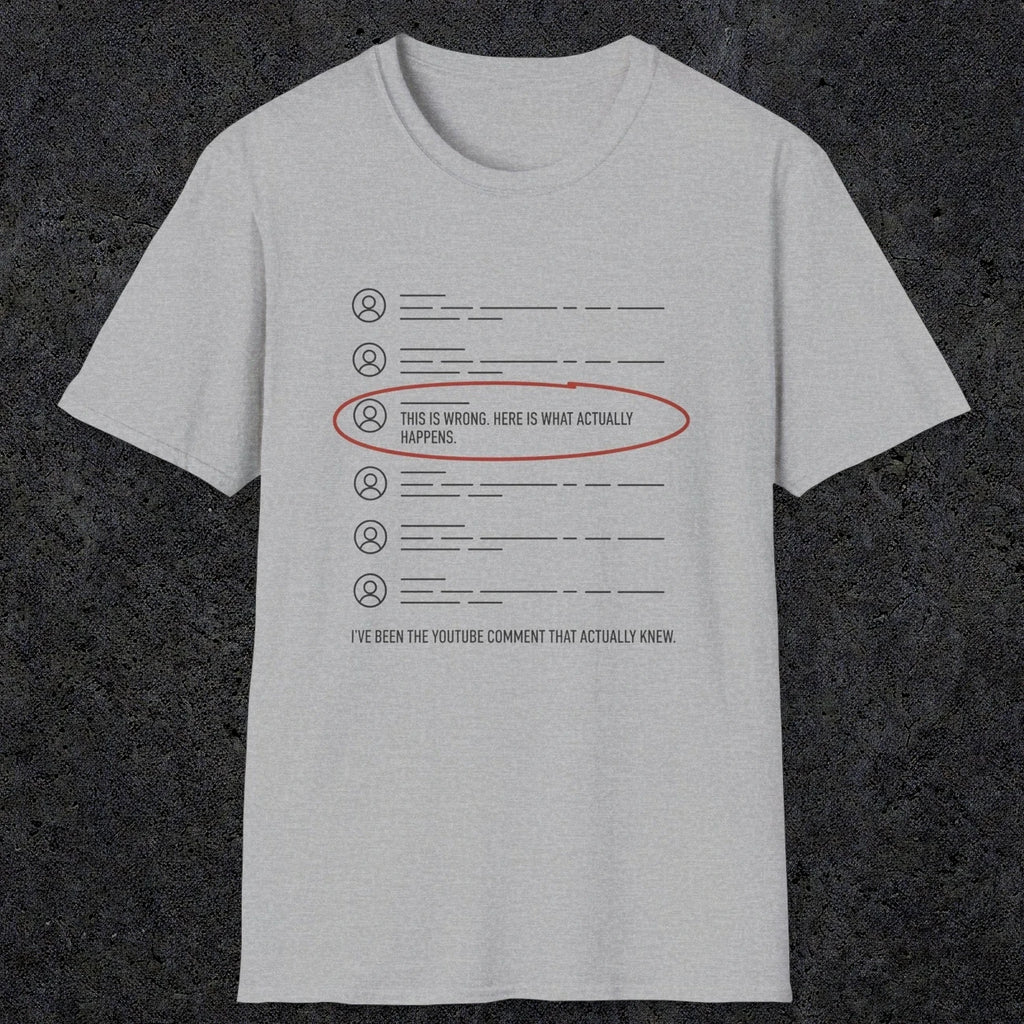 0158 Ive Been The Youtube Comment That Actually Knew | Funny Dad T-Shirt | RustyDad