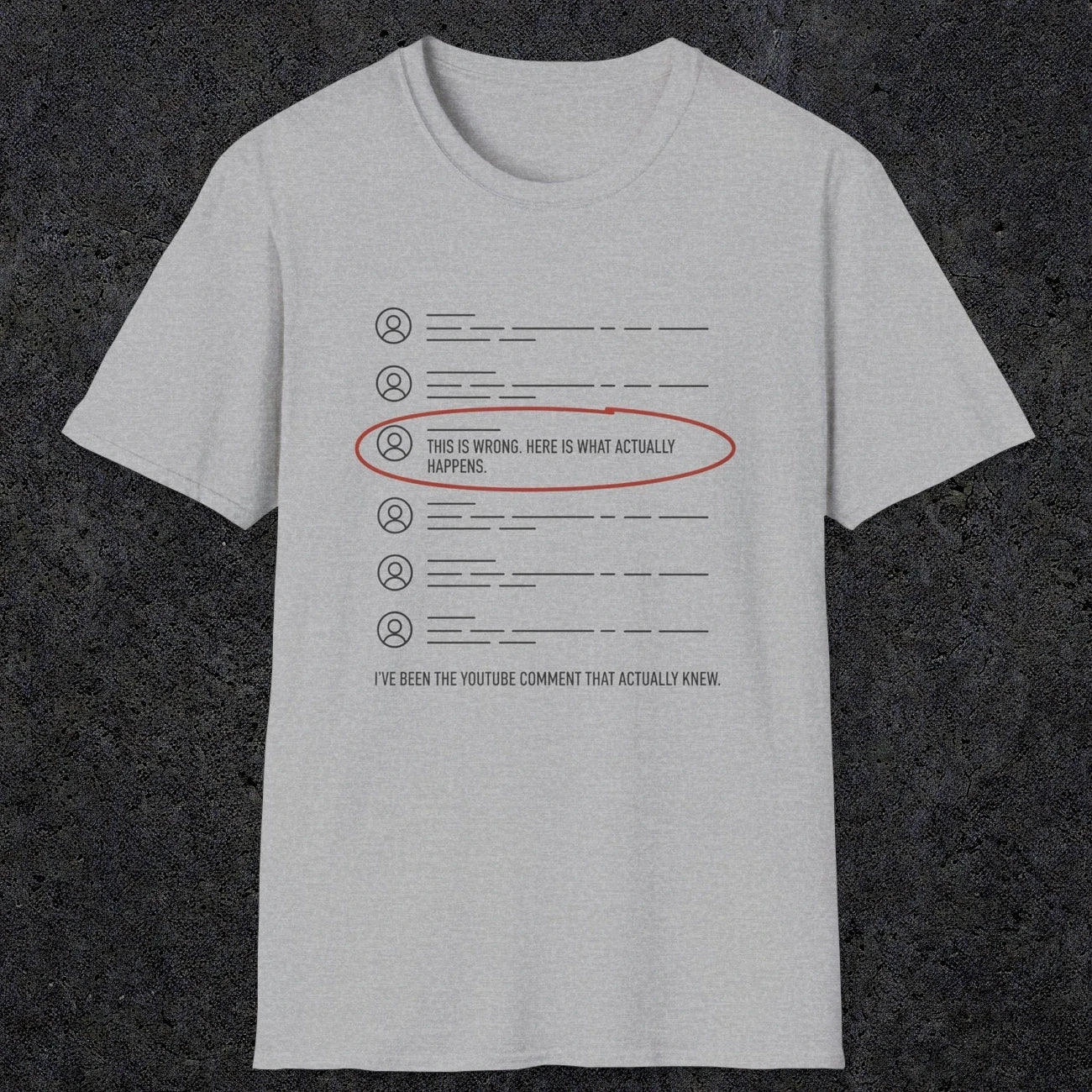 0158 Ive Been The Youtube Comment That Actually Knew | Funny Dad T-Shirt | RustyDad