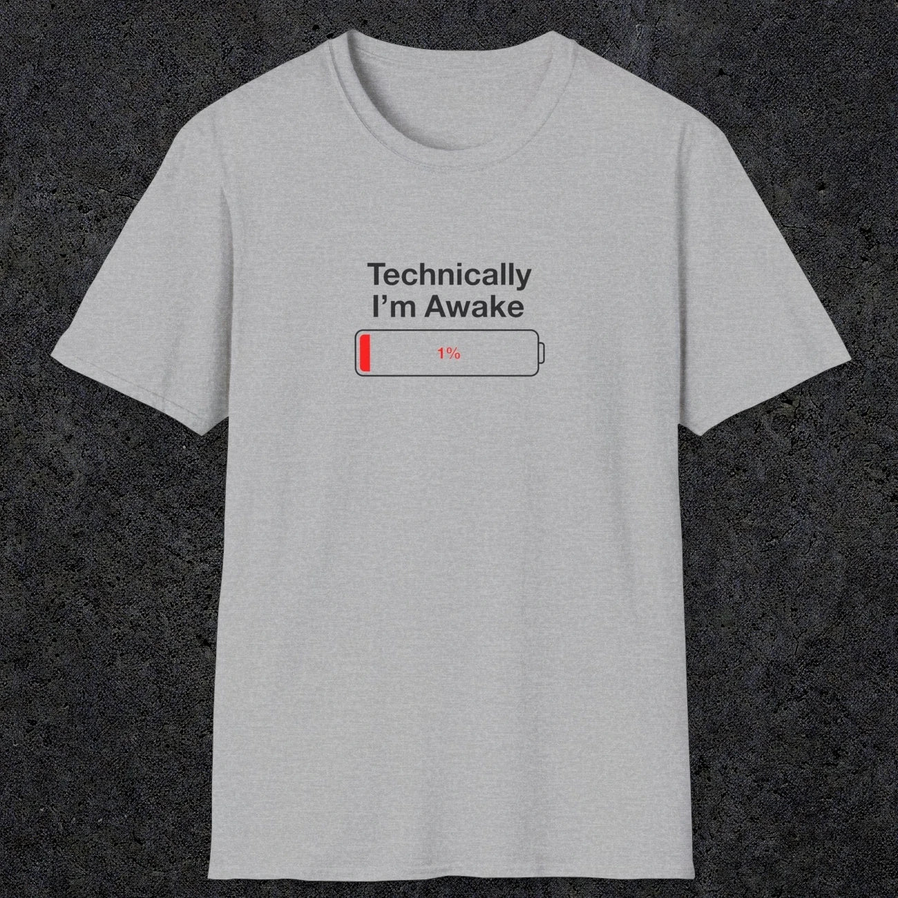 054 Technically I'm Awake | Funny Dad T-Shirt | RustyDad