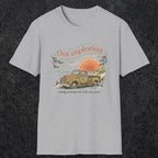 008 Out exploring, mostly parking lots with nice views | Funny Dad T-Shirt | RustyDad