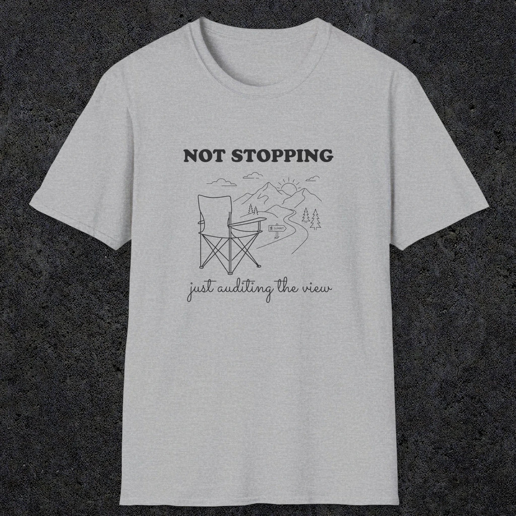 0108 Not stopping, just auditing the view | Funny Dad T-Shirt | RustyDad