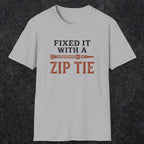 0035 Fixed it with a zip tie | Funny Dad T-Shirt | RustyDad