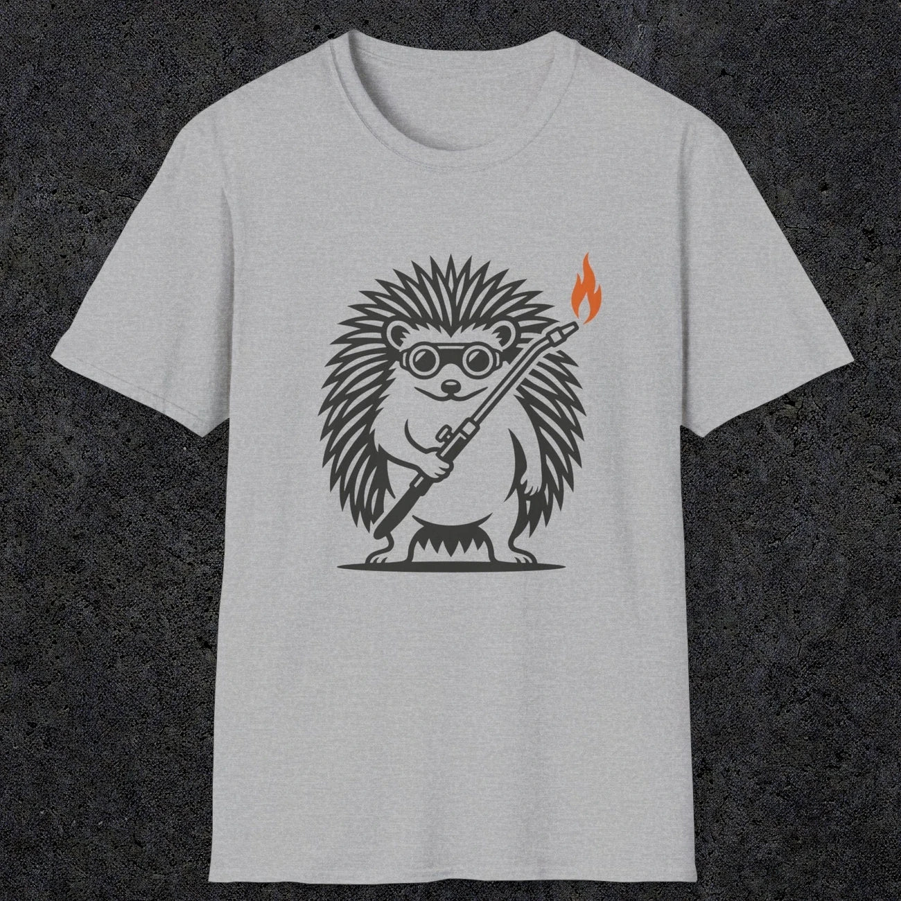 0629 Hedgehog Welder | Funny Dad T-Shirt | RustyDad