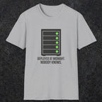 0111 Deployed At Midnight Nobody Knows | Funny Dad T-Shirt | RustyDad