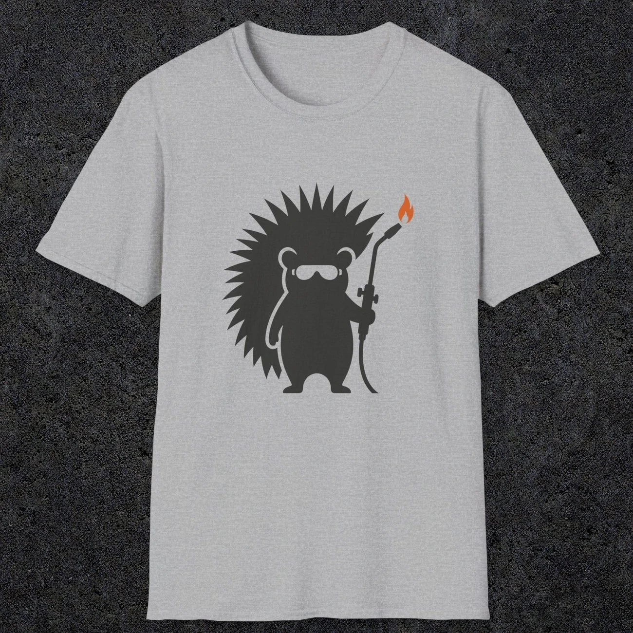 0631 Hedgehog Welder | Funny Dad T-Shirt | RustyDad