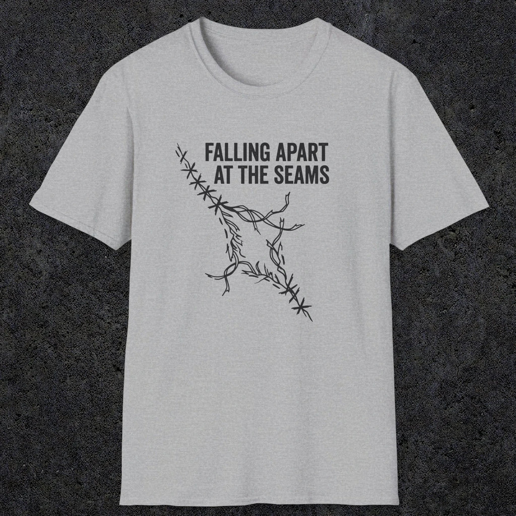 058 Falling apart at the seams | Funny Dad T-Shirt | RustyDad