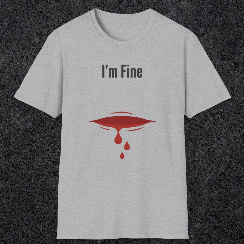 0485 I'M Fine | Funny Dad T-Shirt | RustyDad
