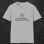 080 Garage thereapy where i rust in peace | Funny Dad T-Shirt | RustyDad