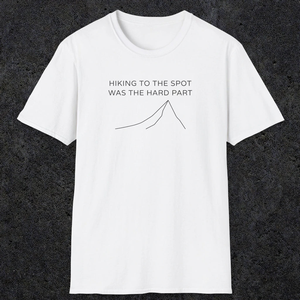 0679 Hiking To The Spot | Funny Dad T-Shirt | RustyDad
