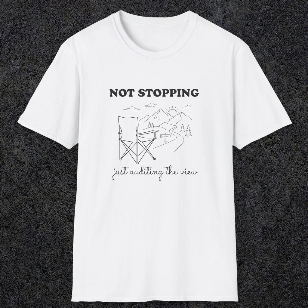 0108 Not stopping, just auditing the view | Funny Dad T-Shirt | RustyDad