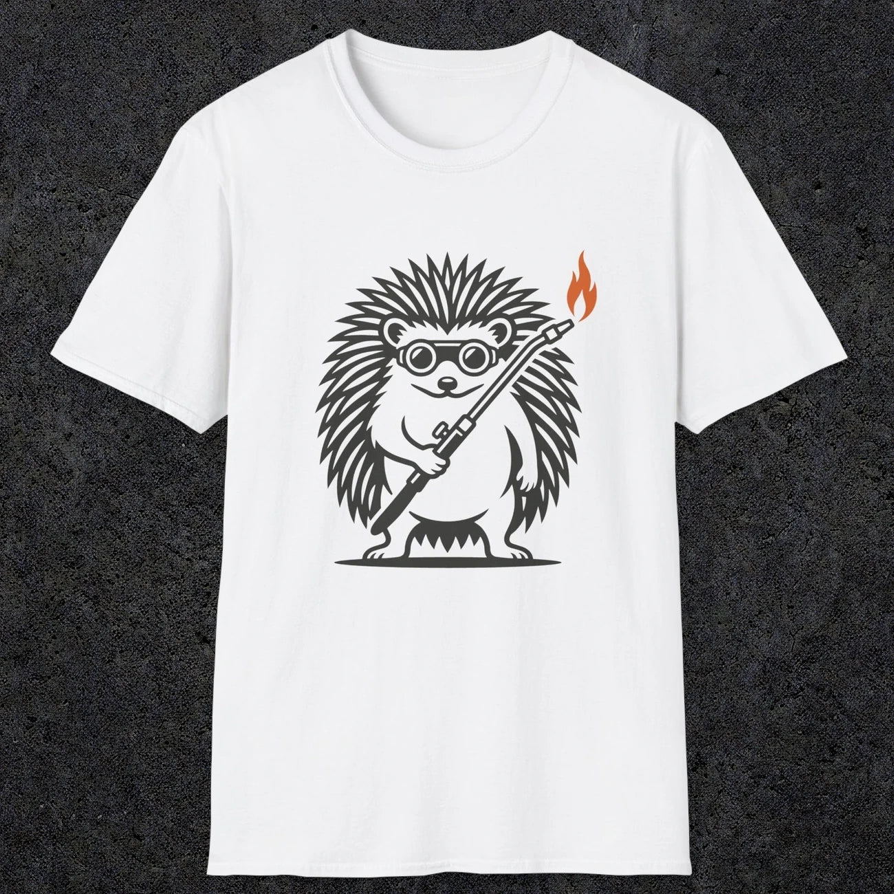 0629 Hedgehog Welder | Funny Dad T-Shirt | RustyDad