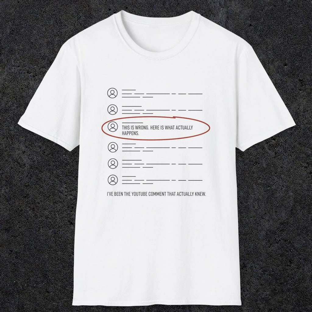 0158 Ive Been The Youtube Comment That Actually Knew | Funny Dad T-Shirt | RustyDad
