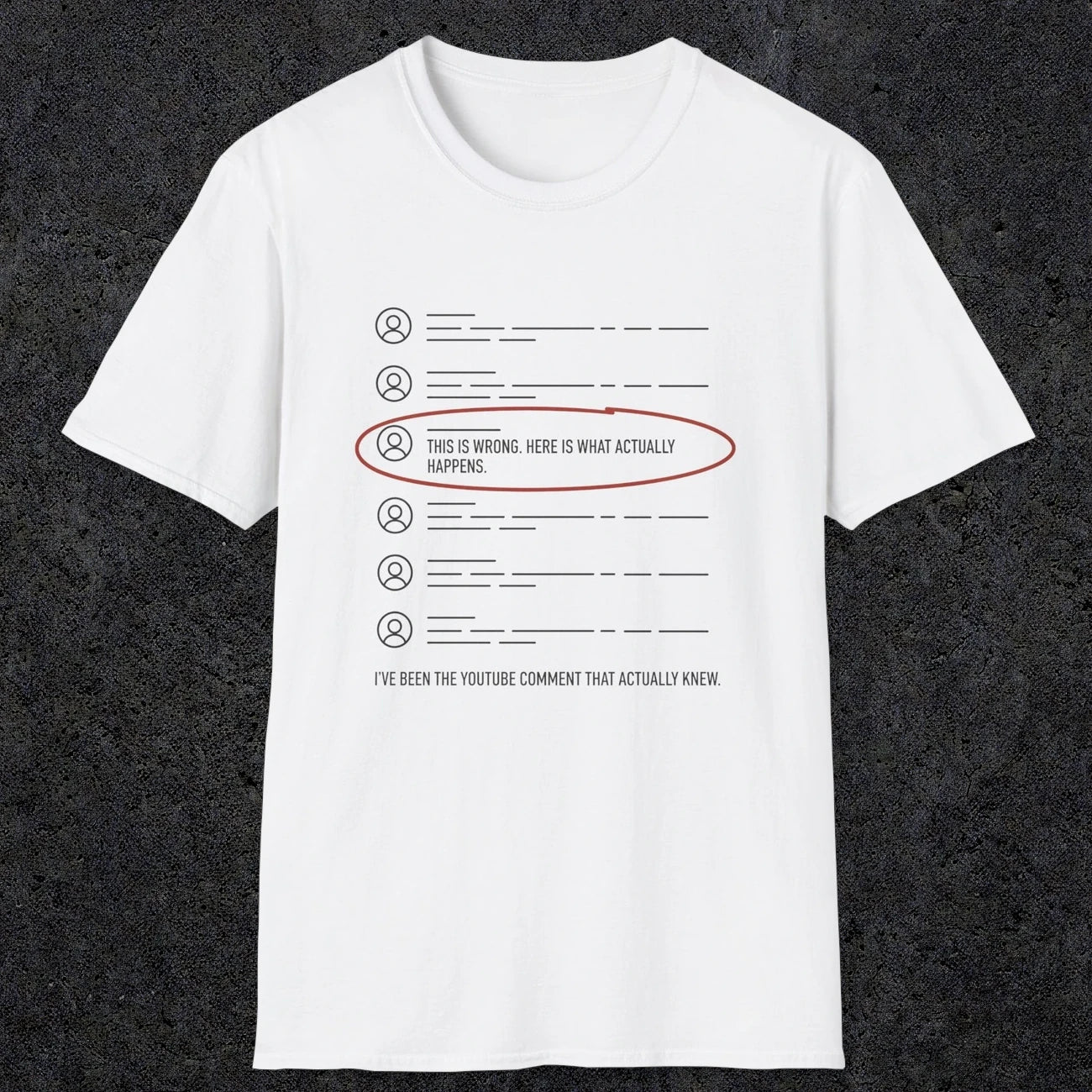 0158 Ive Been The Youtube Comment That Actually Knew | Funny Dad T-Shirt | RustyDad