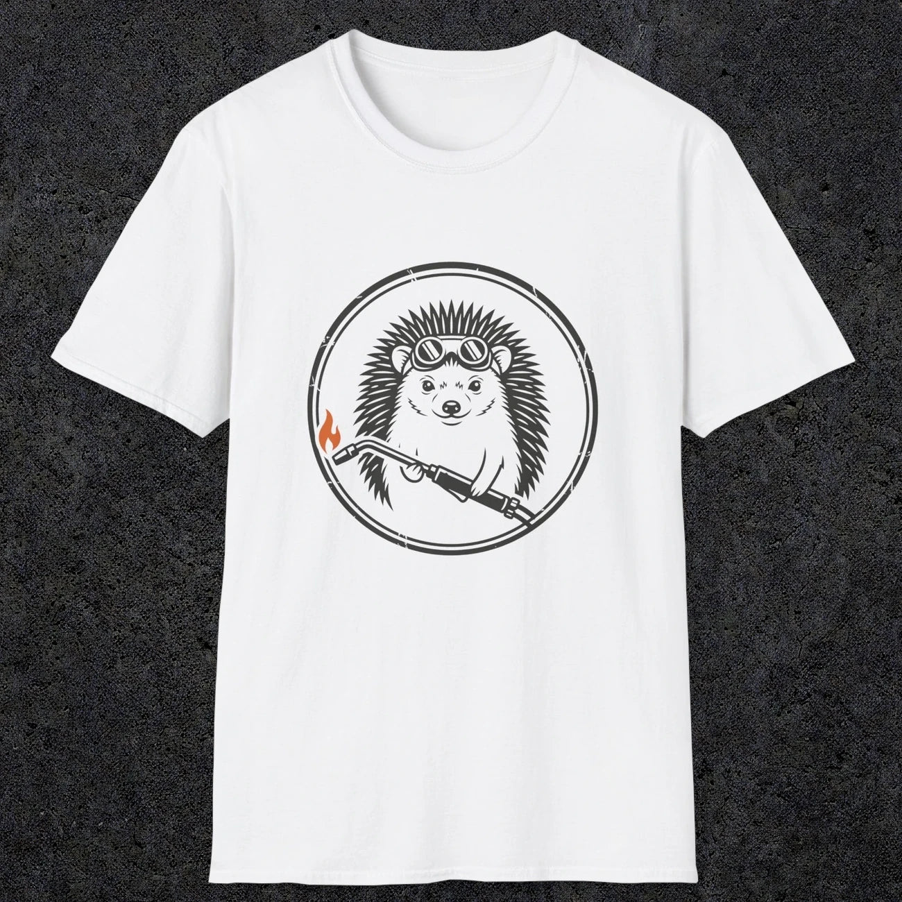 0630 Hedgehog Welder | Funny Dad T-Shirt | RustyDad