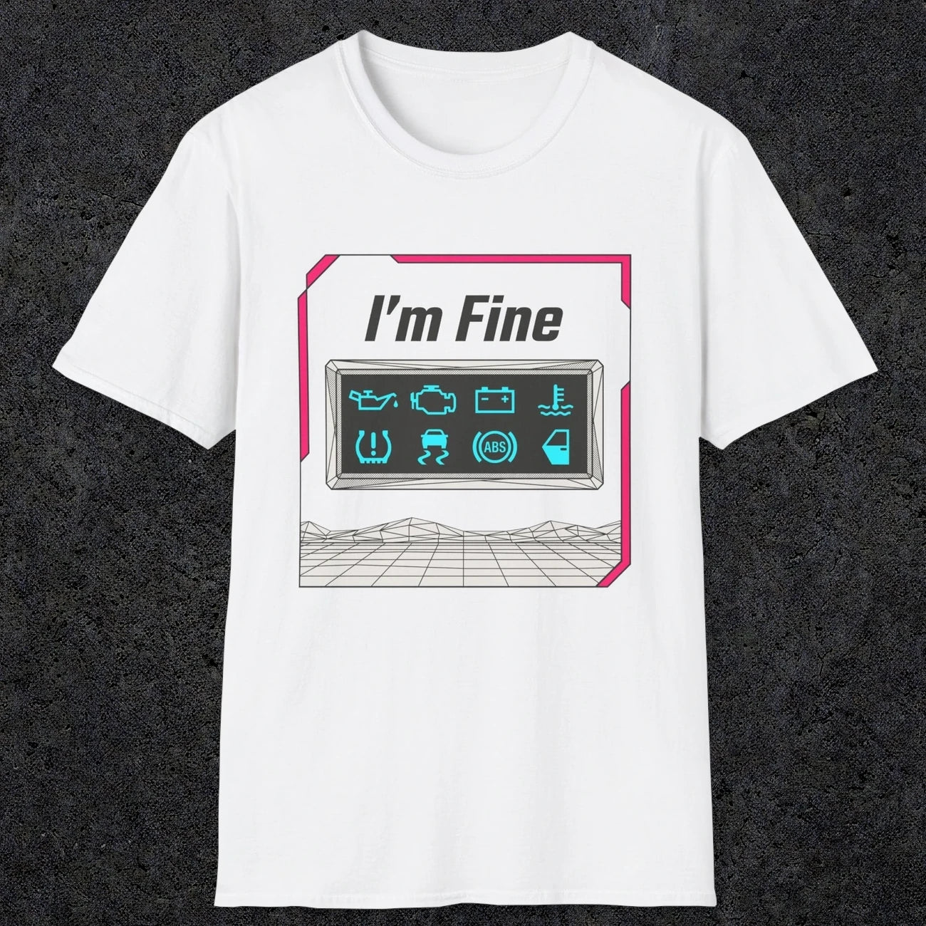 0494 I'M Fine | Funny Dad T-Shirt | RustyDad